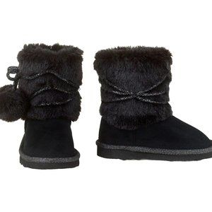 The Children's Place Toddler Girls Chalet Boot Lined Winter Pom-Pom Boot…